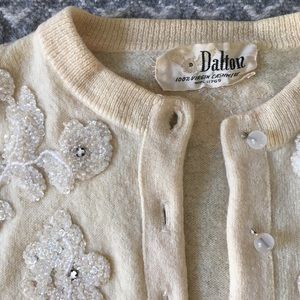 Vintage 100% cashmere cardigan sweater